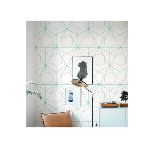 Jendaya Hexagontriangle Geometric Wallpaper