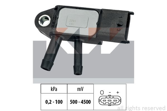 Air Pressure Sensor, height adaptation Made in Italy - OE Equivalent 493 291 KW 493 291
