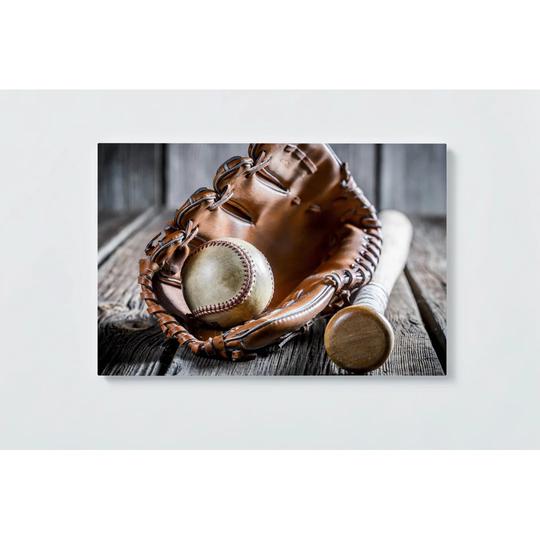 Baseball Motif Magnetic Wall Mounted Cork Board