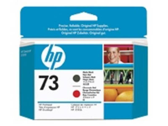 HP 73 Matte Black & Chromatic Red Printhead - CD949A
