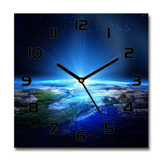 Heinzhermann Planet Earth Silent Wall Clock