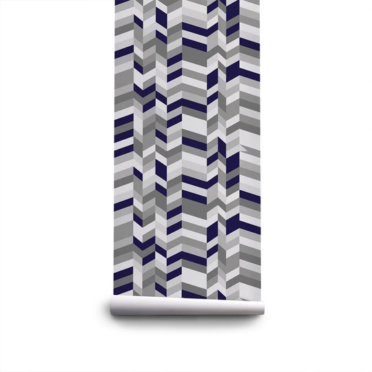 Aerielle Chevron Geometric Wallpaper