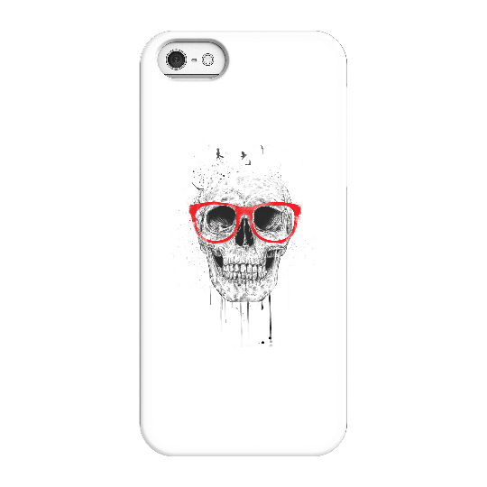 Balazs Solti Skull And Glasses Phone Case for iPhone and Android - iPhone 5/5s - Snap Case - Matte