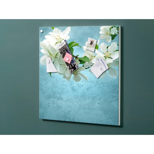 Notiz Motive Flowers Magnetic Wall Mounted Cork Board