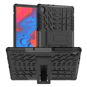 Lenovo Tab K10 Anti-Slip Hybrid Case with Kickstand - Black
