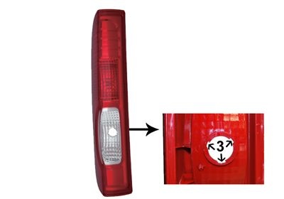 Combination Tail Light 4395933 Van Wezel 4395933