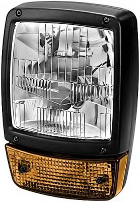 Headlight Halogen 1LA996081-187 by Hella Left/Right