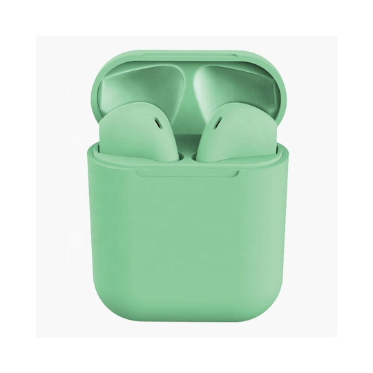 Technomobiles TWS i12 Bluetooth InPods - Green | Wireless Earphones