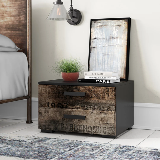 Wakarusa 2 Drawer Bedside Table