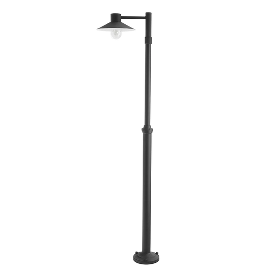 Ausitn Black 1 -Light 230cm H Hardwired Lamp Post