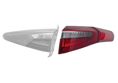 Combination Tail Light 0125922 Van Wezel 0125922