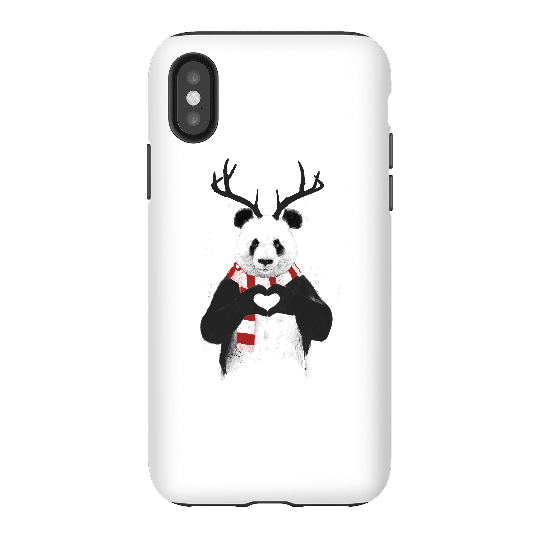 Balazs Solti Winter Panda Phone Case for iPhone and Android - iPhone X - Tough Case - Gloss