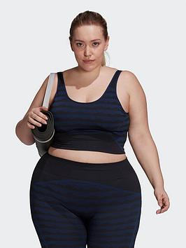 adidas Marimekko AEROKNIT Light-Support Bra (Plus Size), Orange, Size 1X, Women