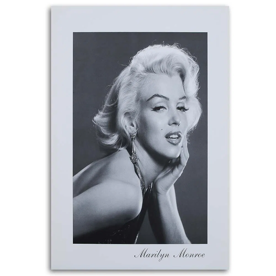 Canvas Print Marilyn Monroe Black And White