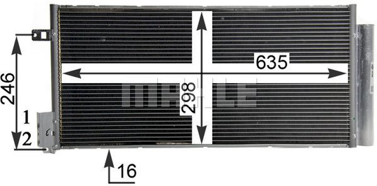 Condenser Air Conditioning 8FC351304-724 by BEHR