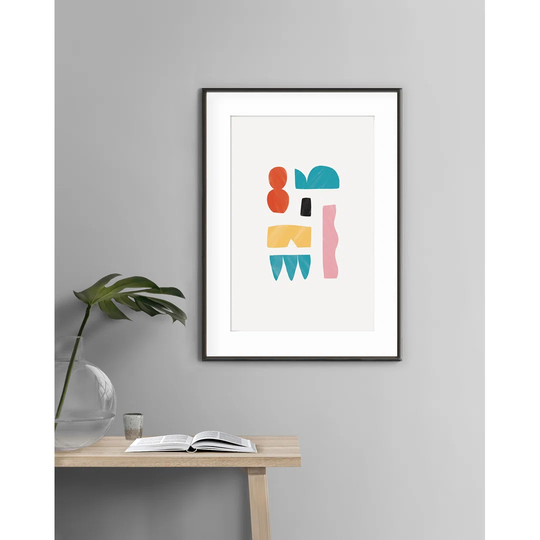 Composition Pop N.1 - Picture Frame Graphic Art Print on Paper