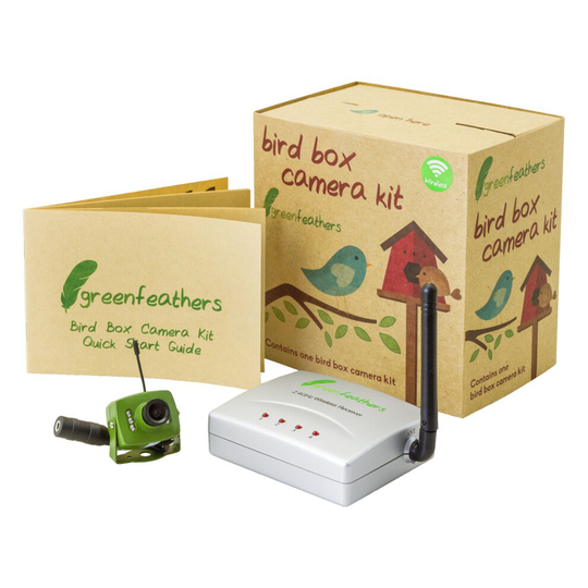(20M) Wireless Bird Box SD 700TVL Camera with Night Vision, Wireless Receiver, Wide Angle Lens - Perfect Garden Wildlife Camera, Nest Boxes, Bird Hous