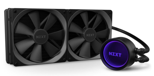 NZXT Kraken X63 All In One 280mm Intel/AMD CPU Water Cooler with aRGB Infinity Water Block, Black