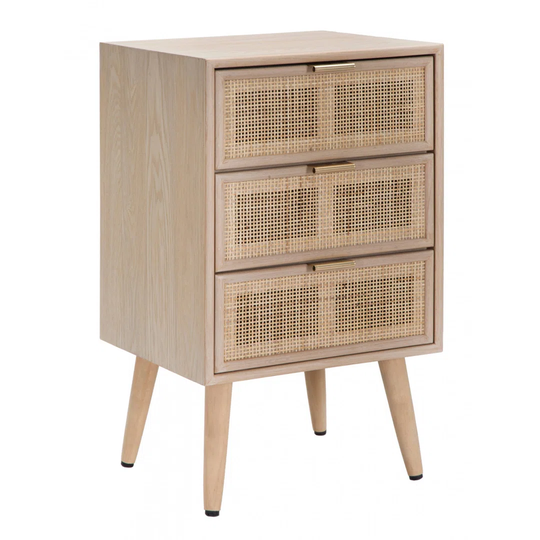 Mattawana 3 - Drawer Nightstand in Brown