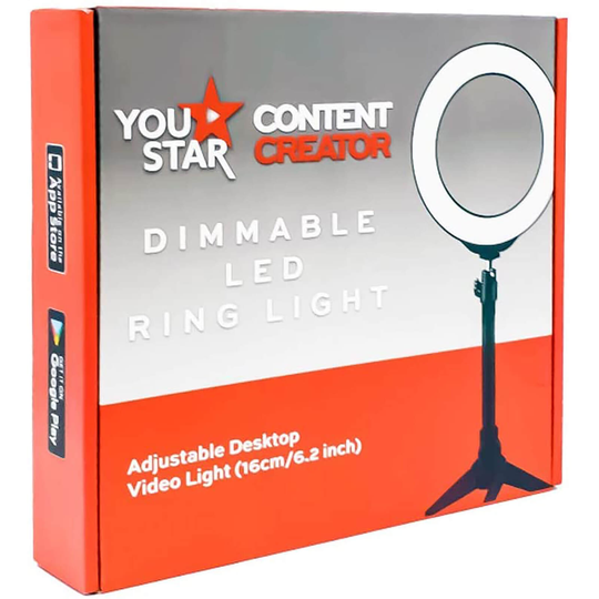 LED Ring Light 16cm with Mini Tripod