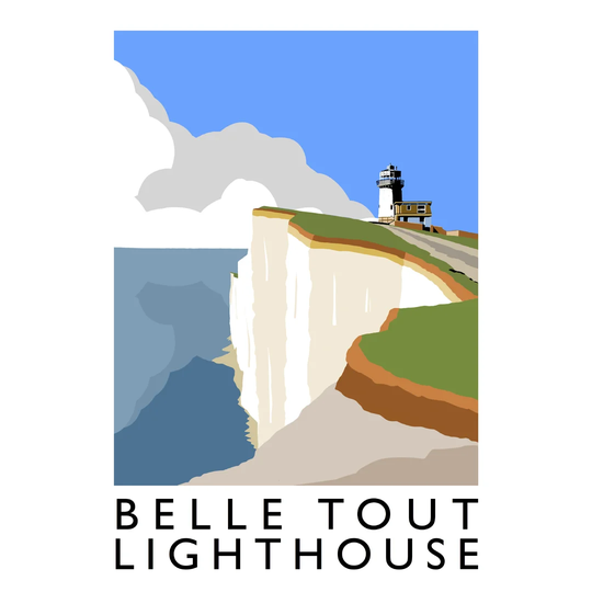 Belle Tout Lighthouse 1 by Richard O'Neil - Graphic Art Print on Paper