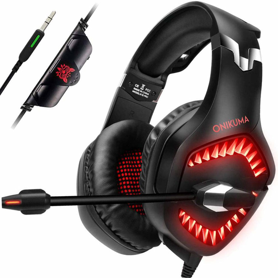 (PC/PS4)Gaming Headset, Gamers Headphones with Noise Canceling Mic