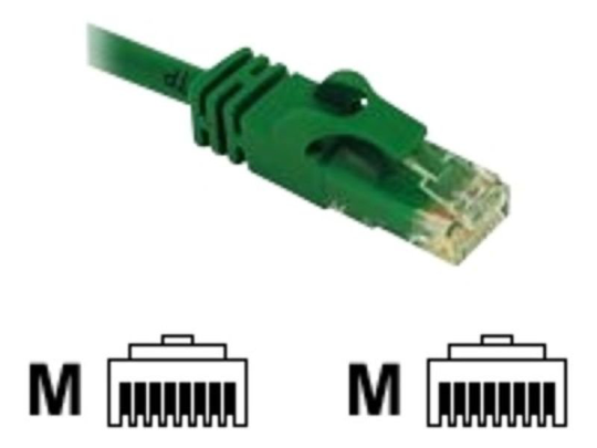 C2G, Cat6 550MHz Snagless Patch Cable Green, 2m