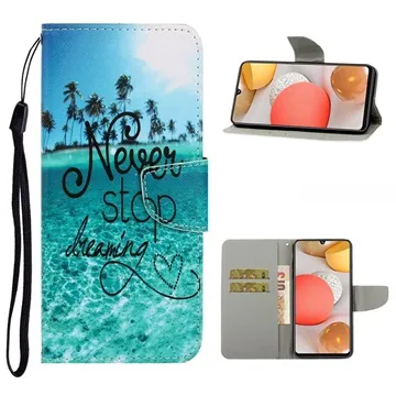 Style Series Samsung Galaxy A42 5G Wallet Case - Never Stop Dreaming
