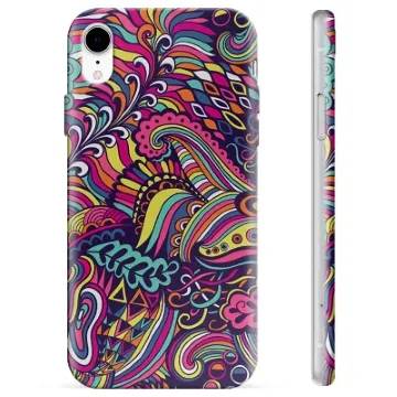 iPhone XR TPU Case - Abstract Flowers