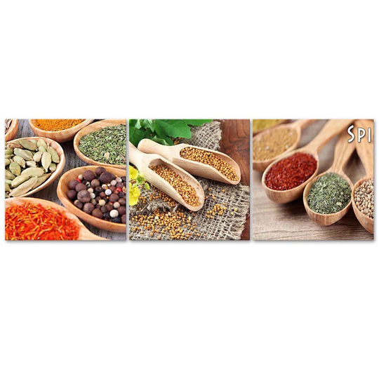 Canvas Print Coloured Spices
