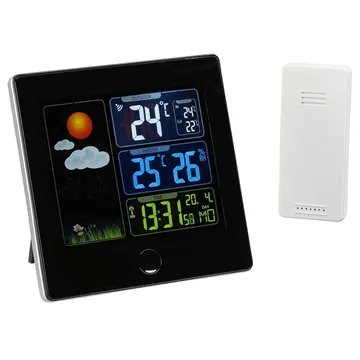 TFA SUN 35.1133 Wireless Weather Station with Alarm Clock - Black