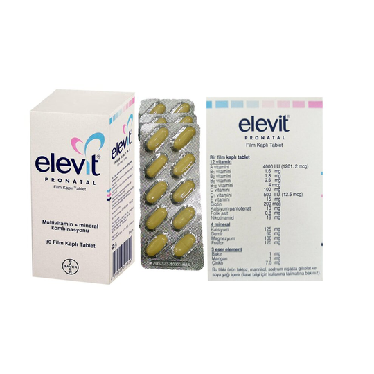 (180 Tablet (6 Month Supply)) Bayer Elevit Pronatal Multivitamins Pregnancy and Breastfeeding Women (30-60-90-180 Tablets)
