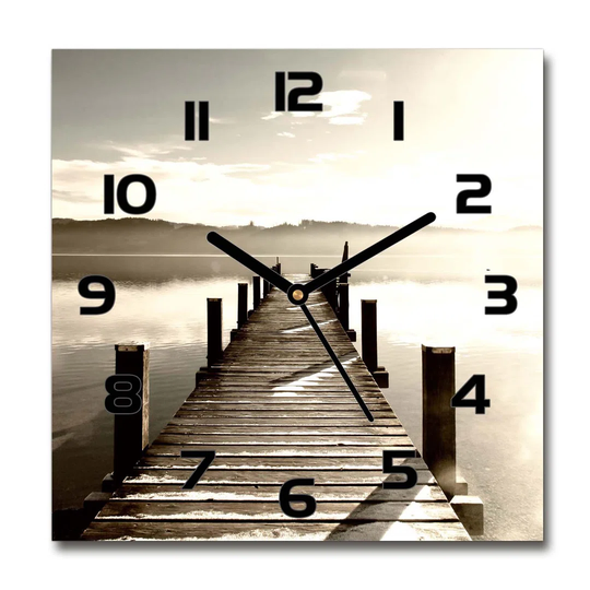 Jezekiel Wooden Pier Silent Wall Clock