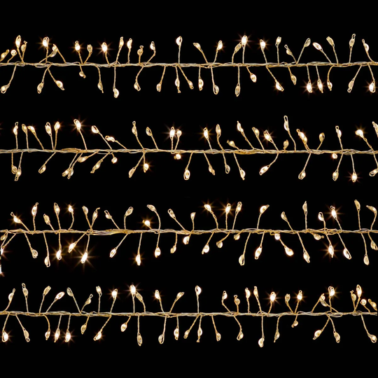 Premier Decorations 5.5M 800 Multi Action Ultrabrights Cluster With Warm White LEDs