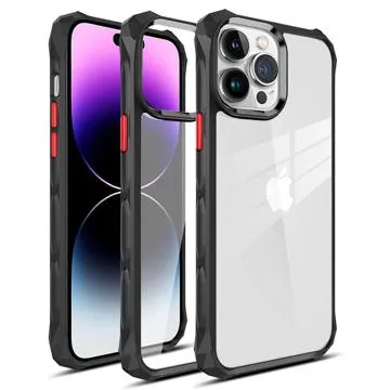 Anti-Shock iPhone 14 Pro Max Hybrid Case - Black