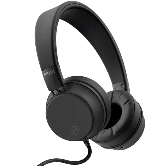 MIXX OX1 On-Ear Wired Headphones - Black