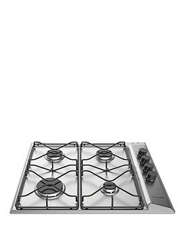 Hotpoint Pan642Ixh 58Cm Wide Built-In Hob With Fsd - Stainless Steel - Hob Only