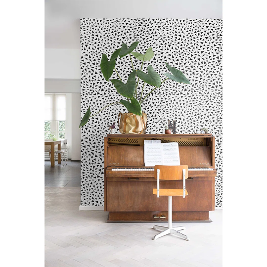 Walllpaper Roll 250X250cm Kitchen Livingroom Bedroom Mural Decoration Wallpaper Material With Print - Tiny Triangles Minimalistic