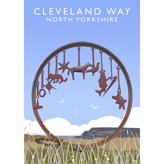 Cleveland Way 1 by Richard O'Neil - Graphic Art Print on Paper