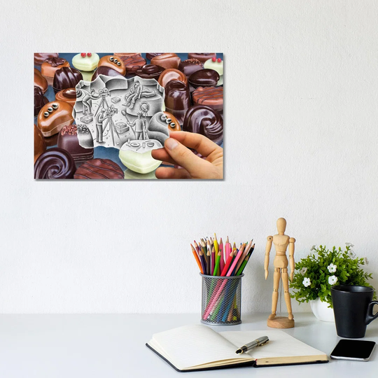 Pencil vs. Camera - 85 by Ben Heine - Wrapped Canvas Photograph