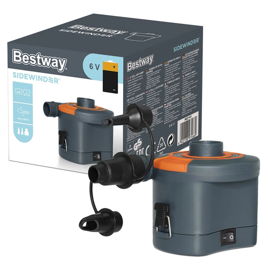 Bestway Sidewider D Cell Battery Powered 6V Electric Air Pump 430 L/Min
