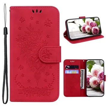 Roses Series Motorola Edge 30 Wallet Case - Red