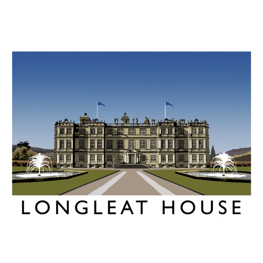 Longleat House by Richard O'Neil - Graphic Art Print on Paper