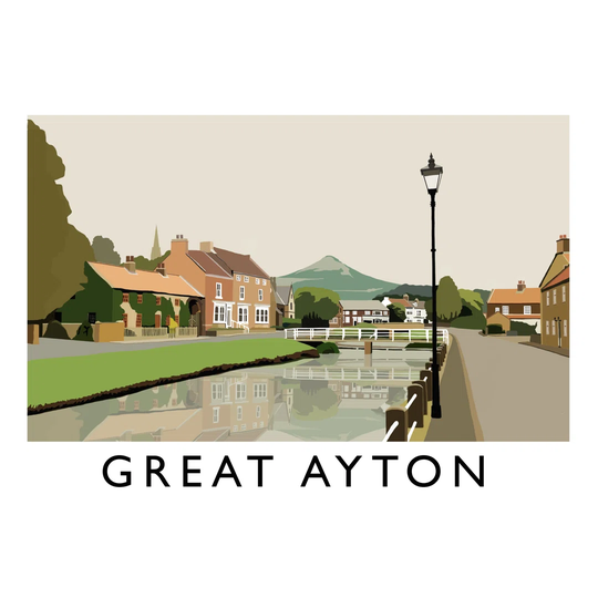 Great Ayton by Richard O'Neil - Graphic Art on Paper