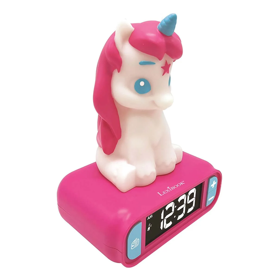 Lexibook Unicorn Childrens Clock With Night Light