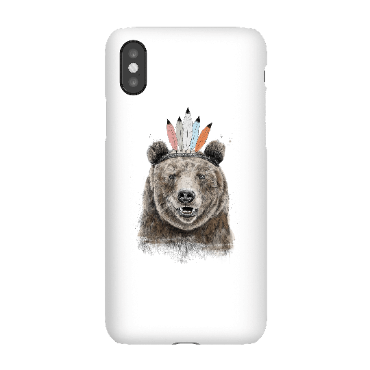 Balazs Solti Native Bear Phone Case for iPhone and Android - iPhone X - Snap Case - Gloss