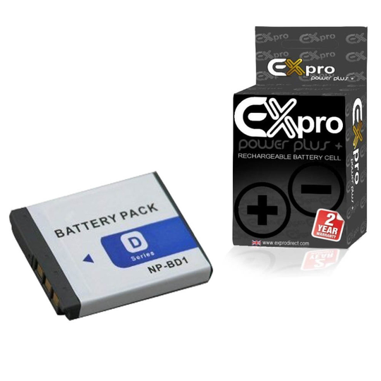 Ex-Pro Digital Camera Battery NP-BD1 NP-FD1 for Sony DSC-T2 DSC-T70 DSC-T77