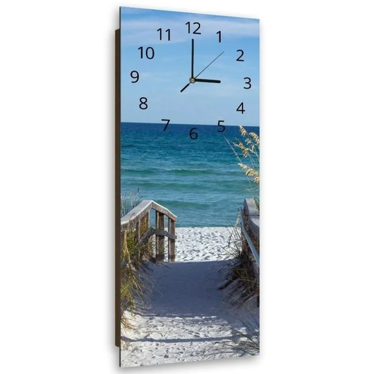 Oversized Road to the Beach 4 Silent Wall Clock