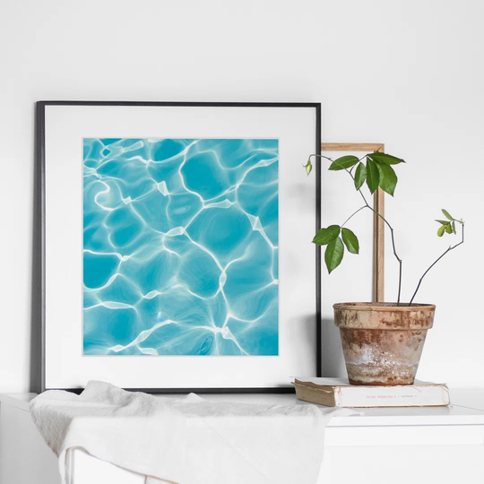 The Pool - Picture Frame Graphic Art Print on Paper