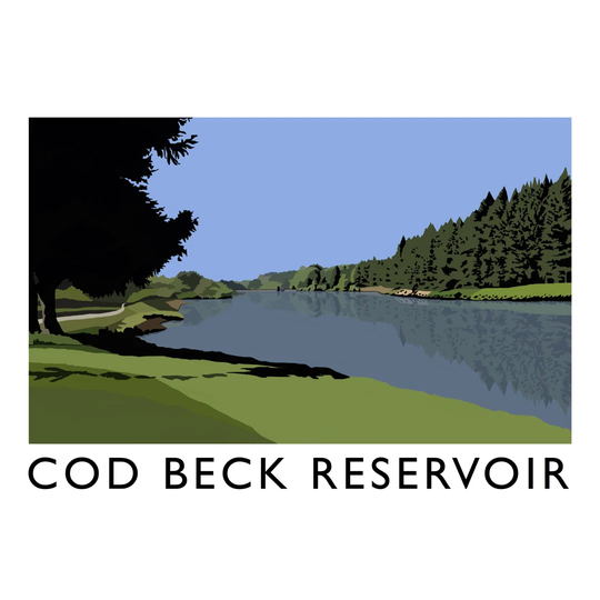 Cod Beck Reservoir 2 by Richard O'Neil - Graphic Art Print on Paper